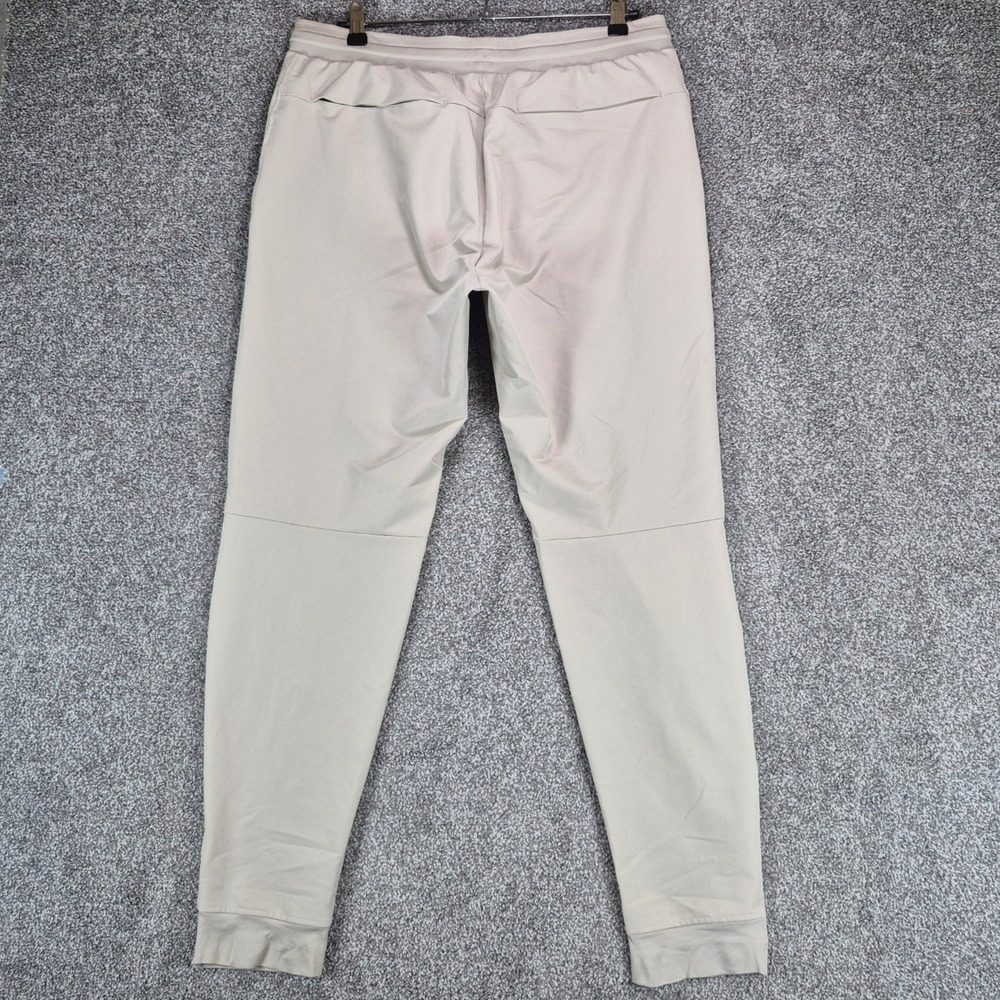 UNRL Performance Pants Apex Mens Large Beige Tan Joggers Athletic Stretch - Picture 2 of 9